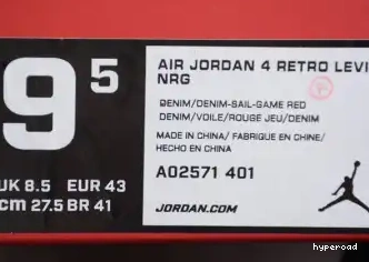 Hyperoad 4 X DENIM JORDAN AIR NIKE LEVI'S 0503